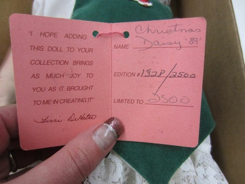Legacy Terri Dehetre 20" Christmas 1989 DAISY Baby Doll Limited Ed.1328/2500 - Picture 4 of 5