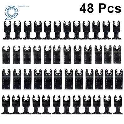 48 Pack Bi-Metal Oscillating Multi Tool Saw Blades 24 Pcs 1-3/8 & 24 Pcs 1-3/4