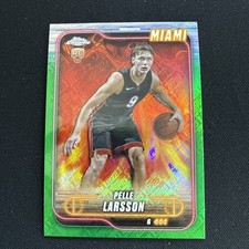 2024-25 Topps Chrome - PELLE LARSSON HEAT #166 Green Topps LOGO Refractor ROOKIE