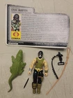 Hasbro Vintage G.I. Joe Croc Master Figure 100% Complete With File Card COBRA