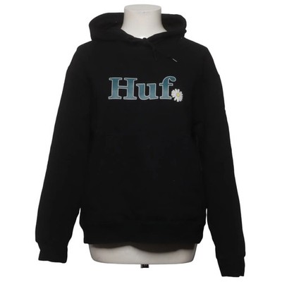 HUF, Kapuzenpullover, Größe: S, Schwarz, Baumwolle/Polyester, Blumen, Damen #KNa