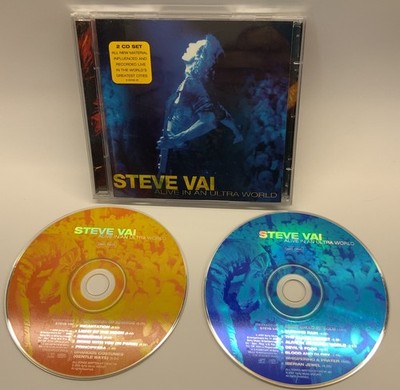 Steve Vai Alive in an Ultra World CD Pre-Owned 2 Discs Recorded Live World Wide