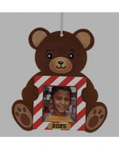 Home Depot Kid's Workshop Teddy Bear Christmas 2025 Ornament. Pin, Certificate.