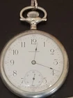 Antique Waltham Pocket Watch 15 Jewel  Railroad Style with Silver Chain