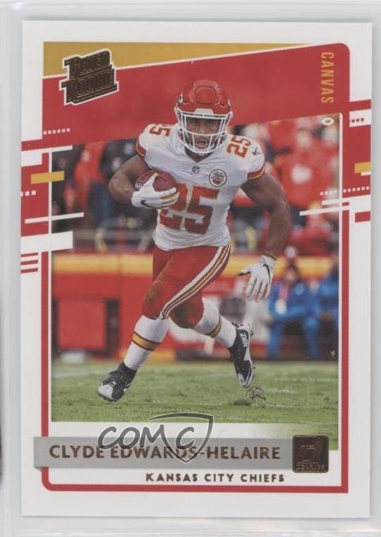 2020 Panini Donruss Rated Canvas Clyde Edwards-Helaire #321 Rookie RC yf1