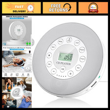 Portable Bluetooth CD Player with Built-in Speaker, Rechargeable Compact Music P
