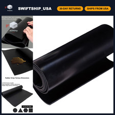 1/8" Thick Neoprene Rubber Sheet 16" x 30" - Solid Material for Gaskets, Crafts,