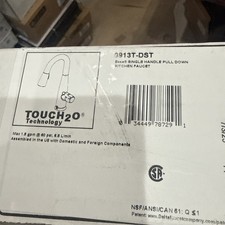 Delta Faucet Touch Kitchen Sink Pull Down Sprayer Touch2O 9913t-dst