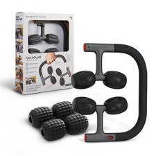 Sharper Image Flex Roller, Modular Massager with 8 Attachments, Compact Design,