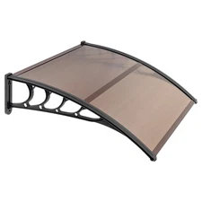 100*96cm Door Canopy Porch Front Rain Cover Awning Shelter Patio Eaves Canopy
