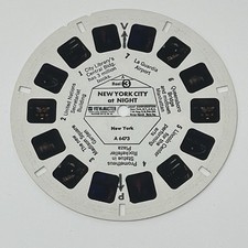New York City At Night NYC View Master Reel Number 3 Vintage