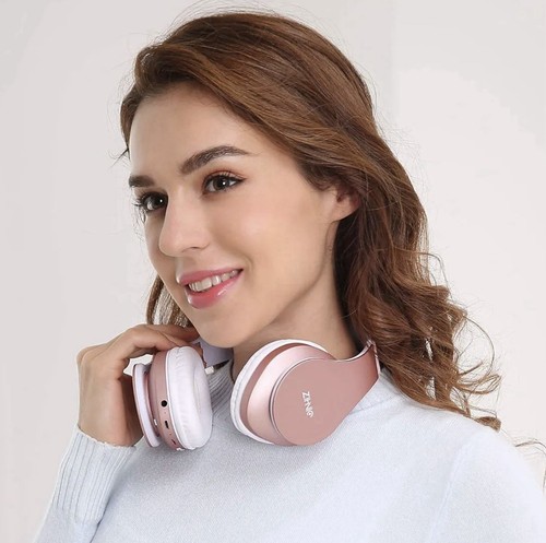 Bluetooth Headphones Over-Ear, Foldable Wireless and Wired Stereo Headset Micro - Picture 2 of 7