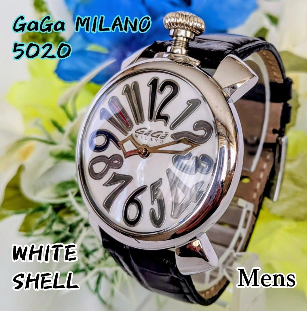 GaGa MILANO Manuale 40mm White Unique Men's Watch | eBay