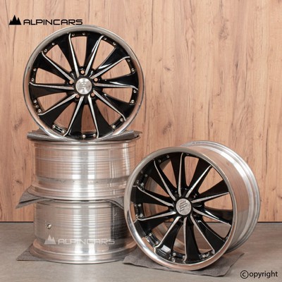 ORIGINAL Felgen Satz Set Rims Rays Black Fleet V550 19x9J 19x10J ET40/43