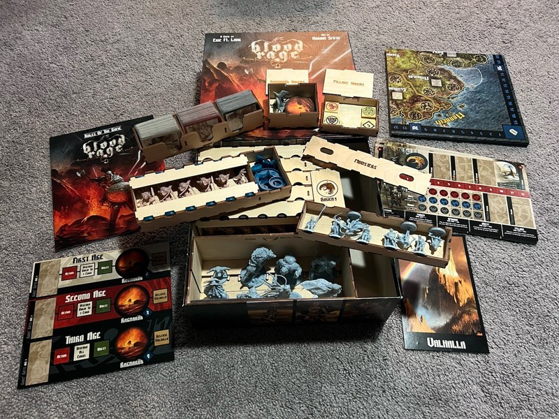 CMON Blood Rage Board Game Kickstarter Extras and Promo Box Broken Token Insert