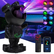 Star Projector Astronaut Galaxy Projector - Bluetooth Speaker, White Noise,Mo...