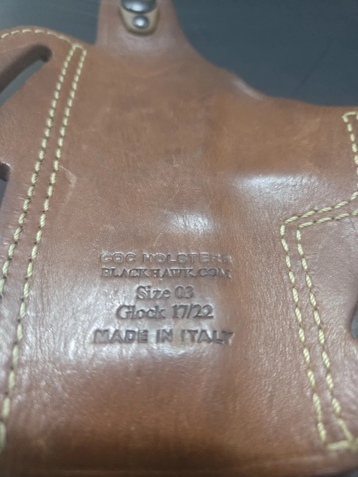 Glock 17/22 Funda Blackhawk CQC Funda Cuero Talla 3 Foto 3 de 4