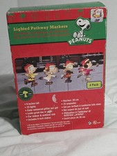 Peanuts Lighted Pathway Markers Holiday Decor Snoopy Charlie Brown Linus Lucy