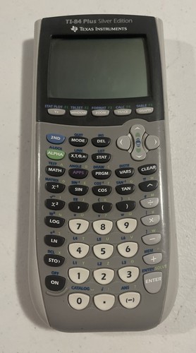 Texas Instruments TI-84 Plus Silver Edition Graphing Calculator Tested Working