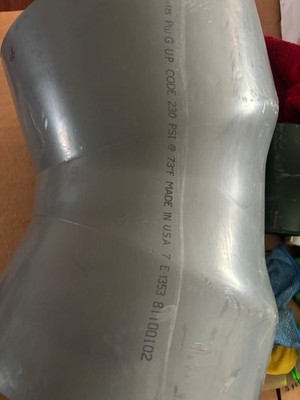 10  Spears 817-100 PVC80 Socket 45 Degree Elbow Pipe Fitting Schedule 80 Gray