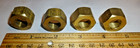 BRASS FINISHED Comp HEX NUTS. 3/4-10 , 4  PCS. NEW — photo 3