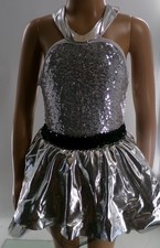 Dance Pre-Owned Costume Small Child Silver iEFiEL Jazz Tap Musical Theater