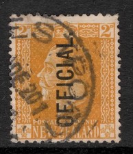 NEW ZEALAND 1915 2d YELLOW KGV SURFACE OFFICIALS STAMP VFU*