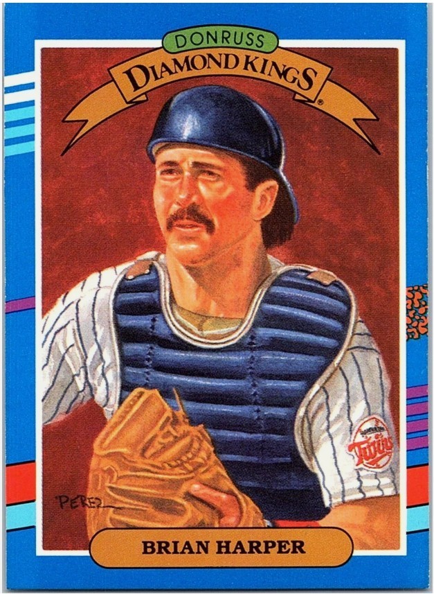 1991 Donruss Diamond Kings #22 Brian Harper - Free Delivery