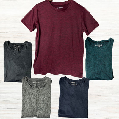 Real Essentials Boys T-Shirts Size XL Performance Activewear Lot of 5 Tight Fit