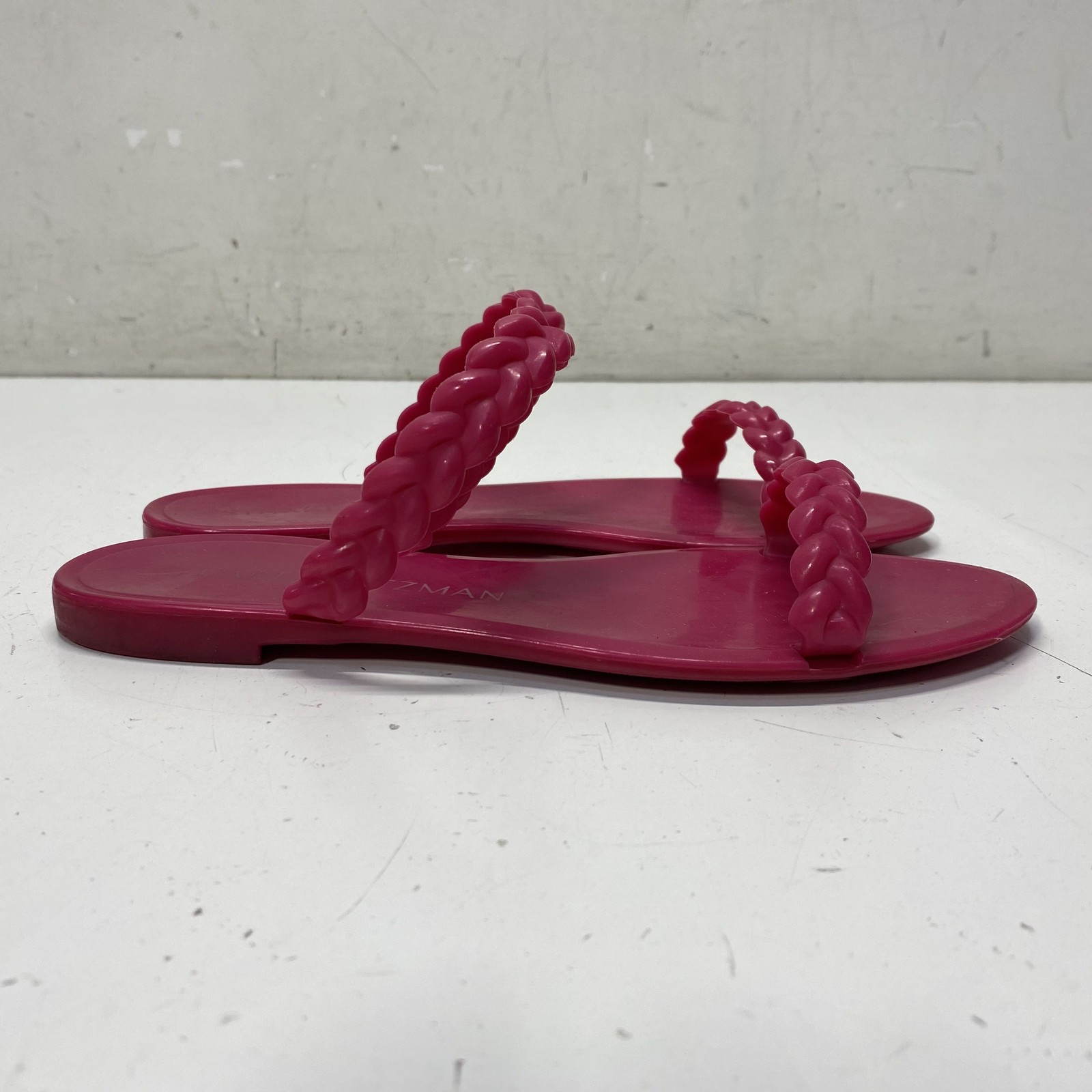 Stuart Weitzman Pink Solid Slide Sandal Women Siz… - image 3