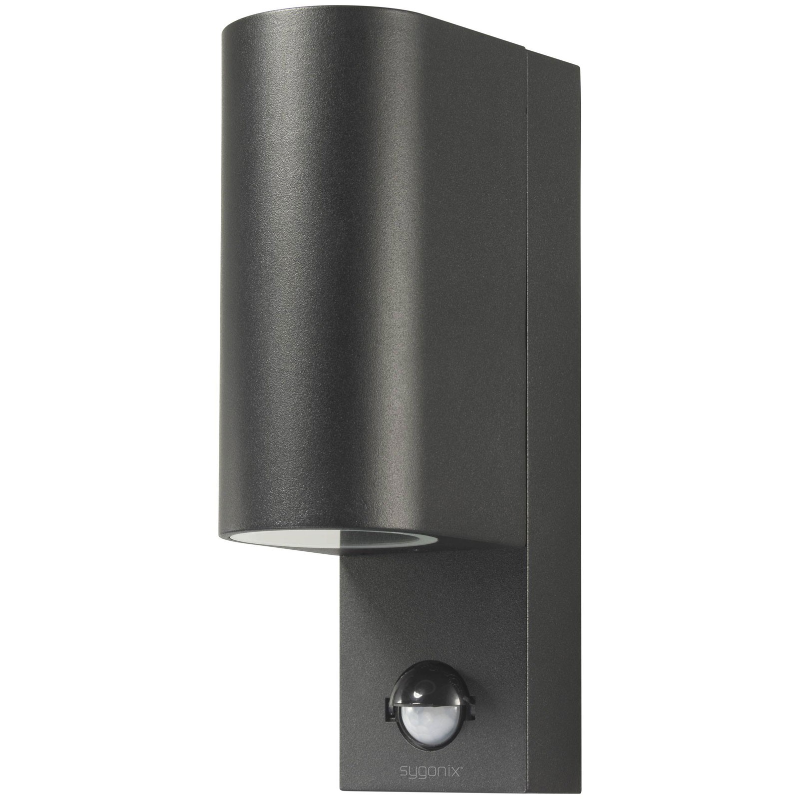 Sygonix LED Outdoor Wall Light black with motion detector