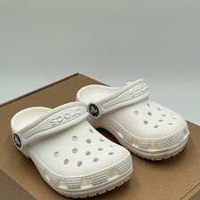 Crocs Classic Clogs Kids 8 Ivory Round Toe Slip-On Comfort Casual Shoes Ebay4083