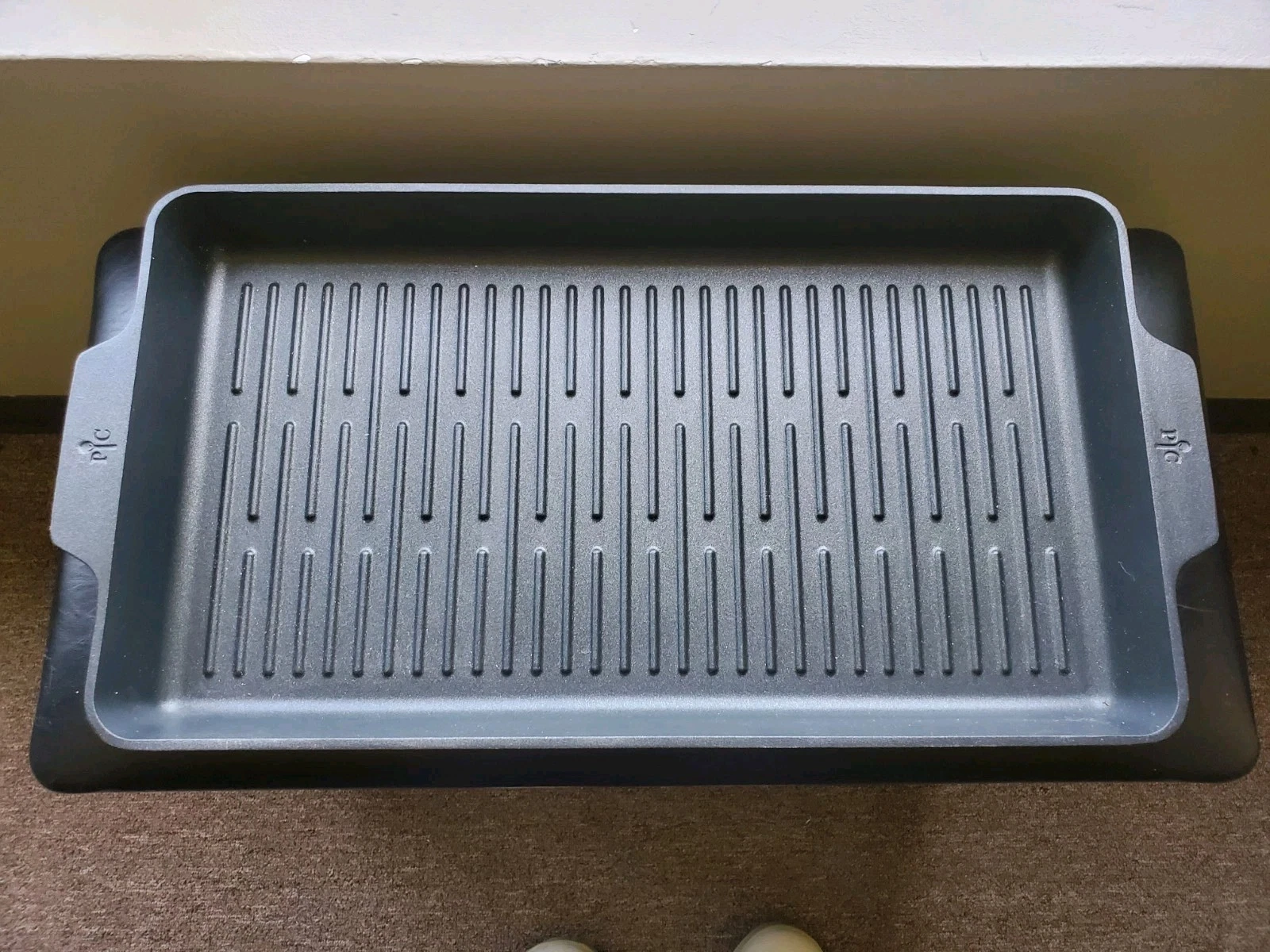 Pampered Chef Double Burner Grill 18.5 X 10.5 X 2 Excellent Condition Used once