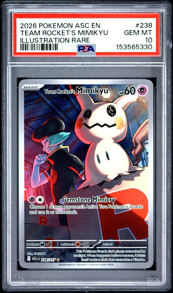 Preços baixos em Cartões TCG Team Rocket's Mimikyu Pokémon | eBay