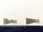 925 Sterling Taxco TO-107 Turquoise & Onyx Inlay Earrings 1.25” — photo 10