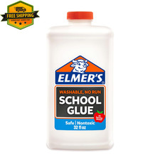 32oz Washable White Liquid School Glue Craft Slime Arts Crafts Supplies Bulk