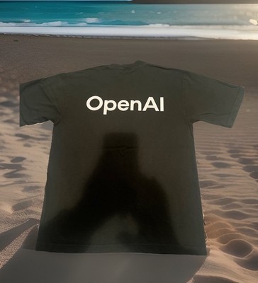 Rare OpenAI Research OAI & Deployment Co R&D Logo Employee Issued Shirt Small
