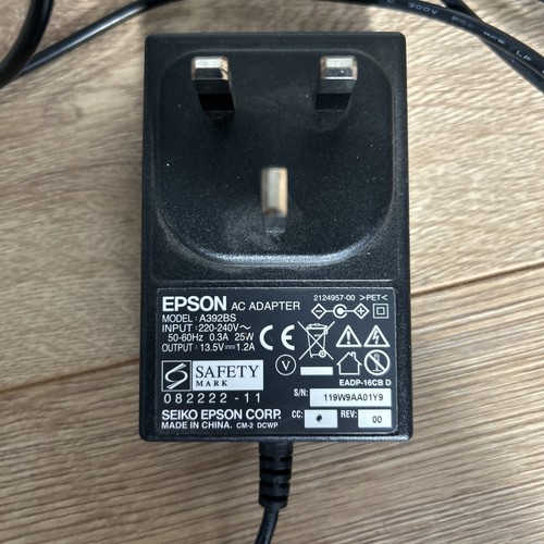 Epson A392BS 25W AC Adapter 13,5V 1,2A Netzteil Ladegerät für Epson Drucker