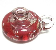 VINTAGE JOE RICE ST. CLAIR ART GLASS FINGER LAMP