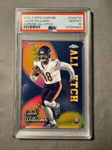 2024 Topps Chrome Caleb Williams All-Etch #CAE-CW PSA 10