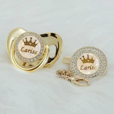 Personalized Name Exquisite Handmade Pacifier Gift for Your Baby