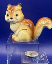 Vintage Goebel W. Germany Squirrel Chipmunk Coin Bank w/Lock & Key