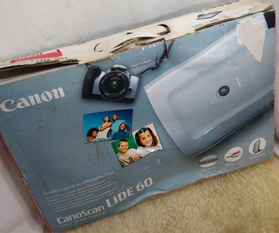 CANON SCANNER CANOSCAN LIDE 60 FLATBED SCANNER USB COLOR DESKTOP SCANNER
