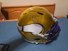 Justin Jefferson Flash Authentic Full Size Signed Helmet Minnesota Vikings