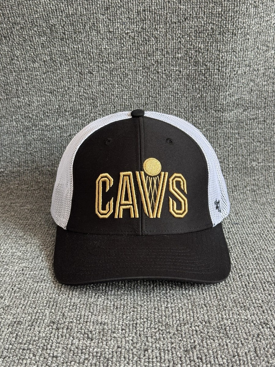 '47 Brand Cleveland Cavaliers Trucker Snapback Black White CAVS Hat