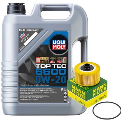 Motoröl Set Liqui Moly 0W-20 5 Liter + Ölfilter für Mercedes CLA B-Klasse Nissan
