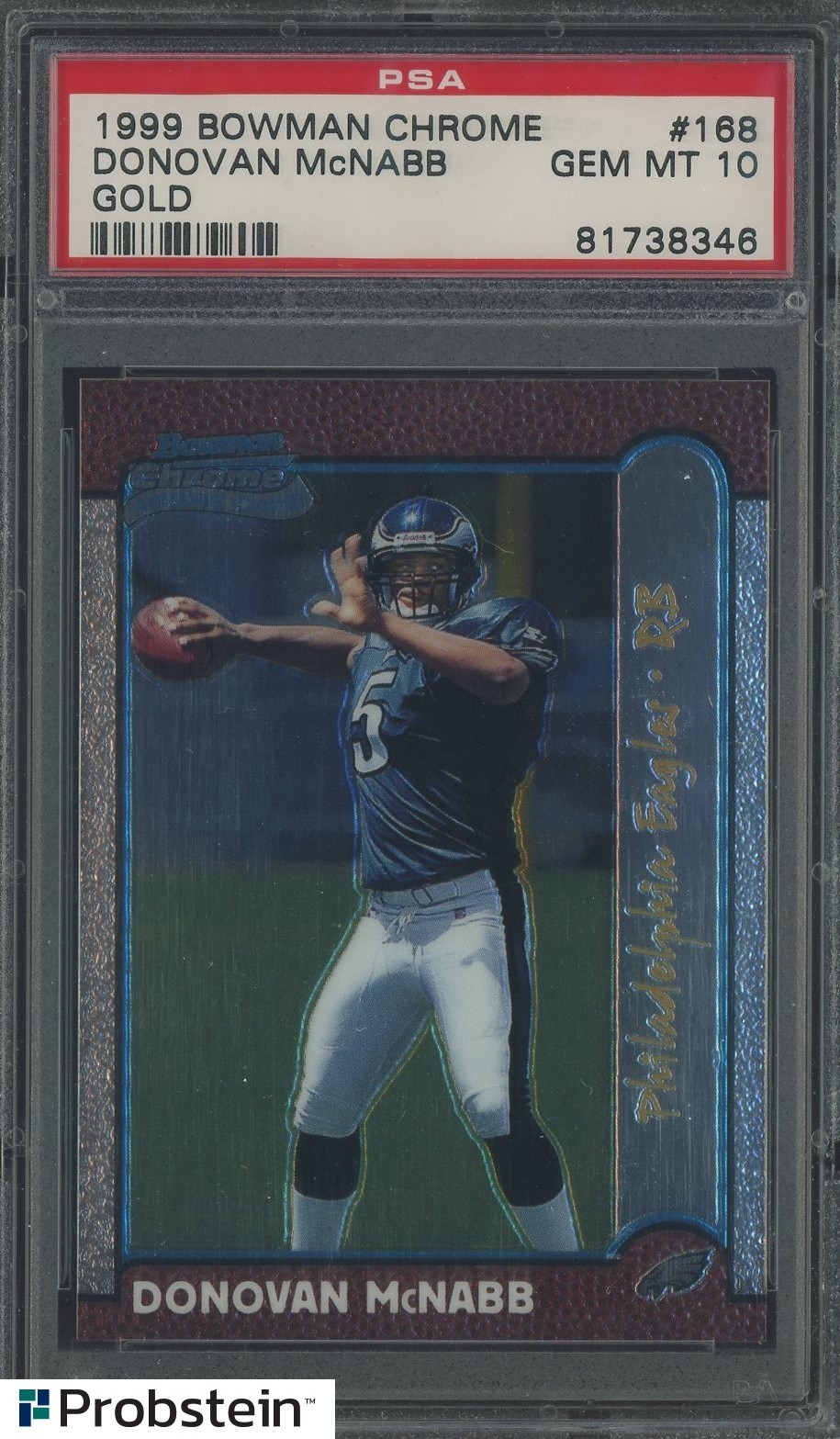 Donovan McNabb Bowman Chrome #168 Gold
