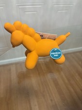 Outward Hound Latex Rubber Balloon Dog Squeaky Dog Toy, Large 8 Orange