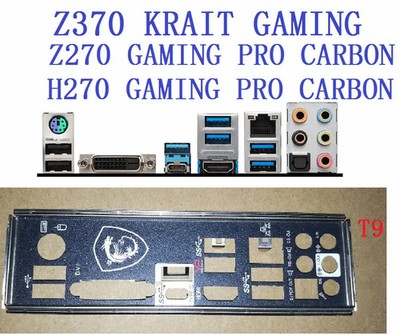 I/O IO SHIELD backplate for MSI Z370 KRAIT GAMING/H270 Z270 GAMING PRO CARBON