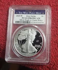 2025 w silver proof American eagle PCGS PR 69 DCAM with laser privy 1st strike